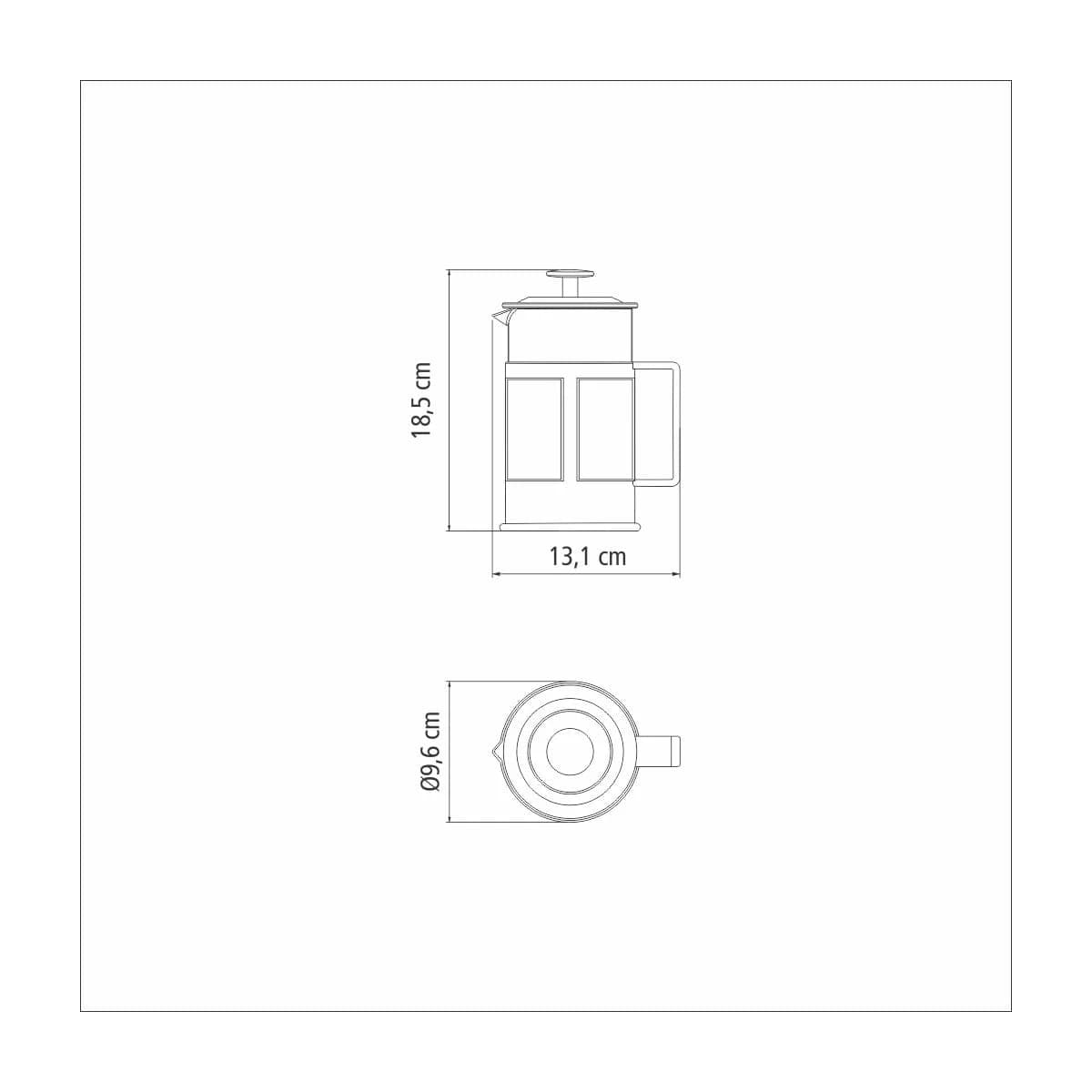 Cafetera Con Embolo Tipo Francesa Tramontina 600 Ml — imagen 3 de 4