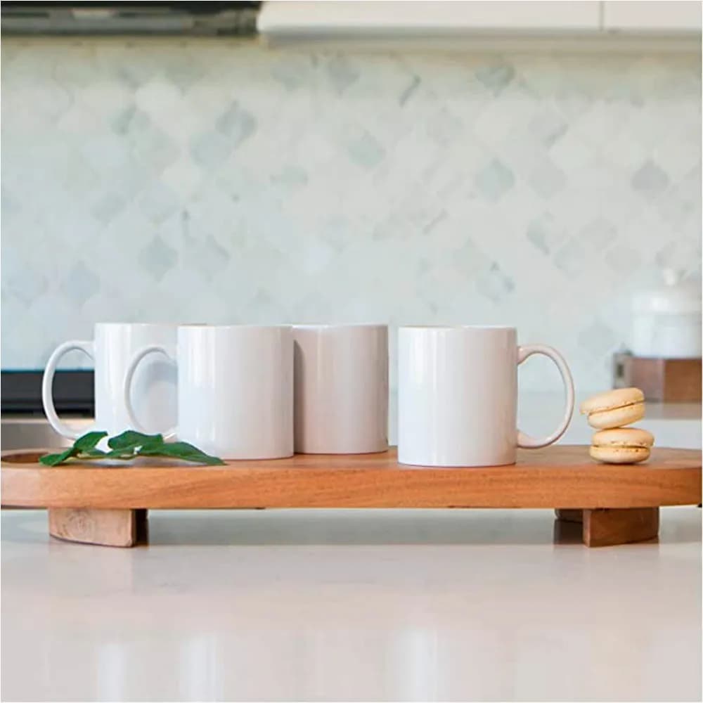 Taza De Ceramica Blanca Mug Jarro 310 Ml Grupo Dos — miniatura 2