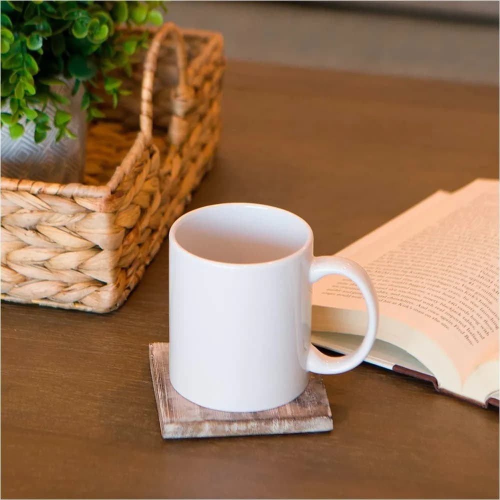 Taza De Ceramica Blanca Mug Jarro 310 Ml Grupo Dos — miniatura 3