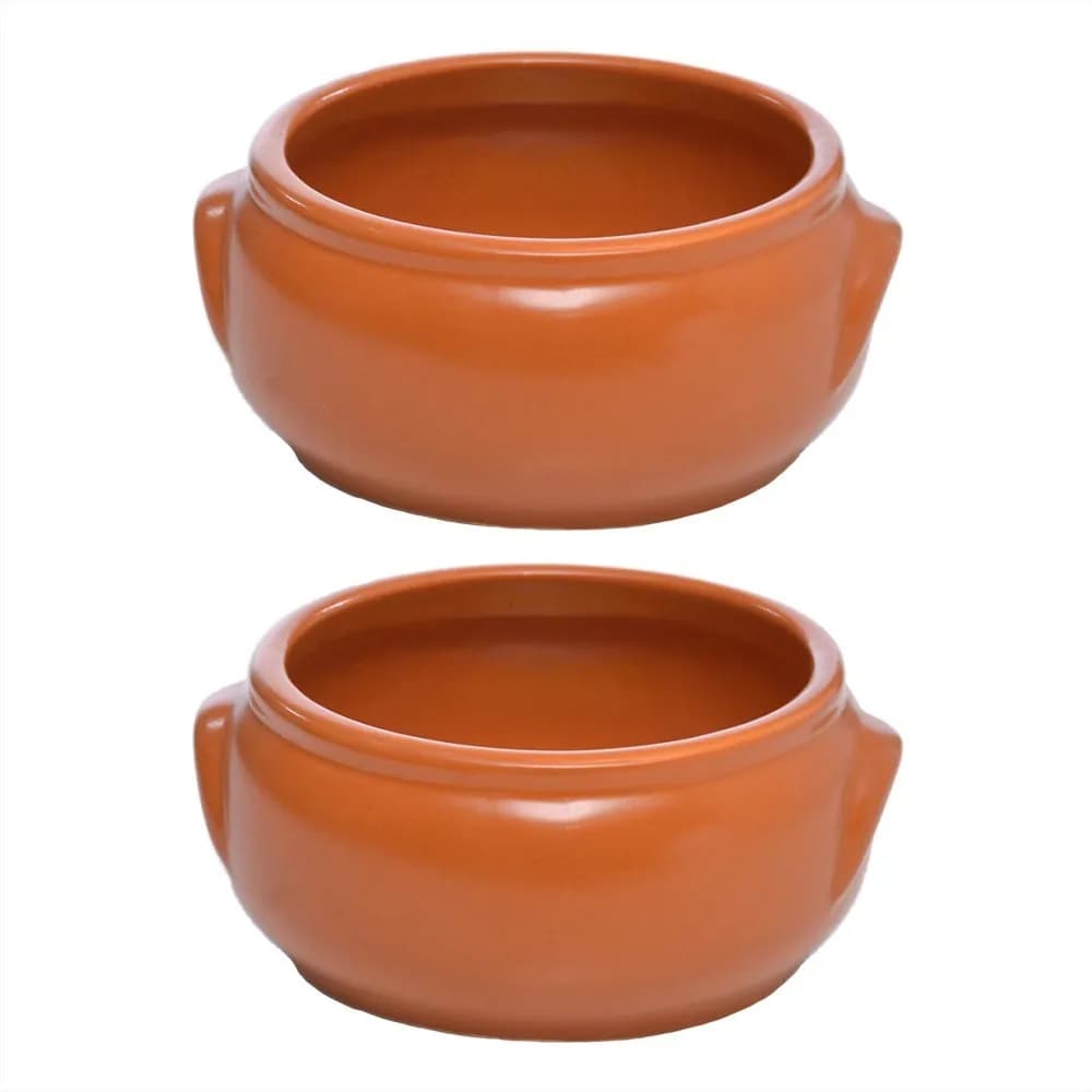 Cazuela Ceramica Con Asas Terracota 600 Ml 12 X 7 Cm X 2 Uni — imagen 1 de 1