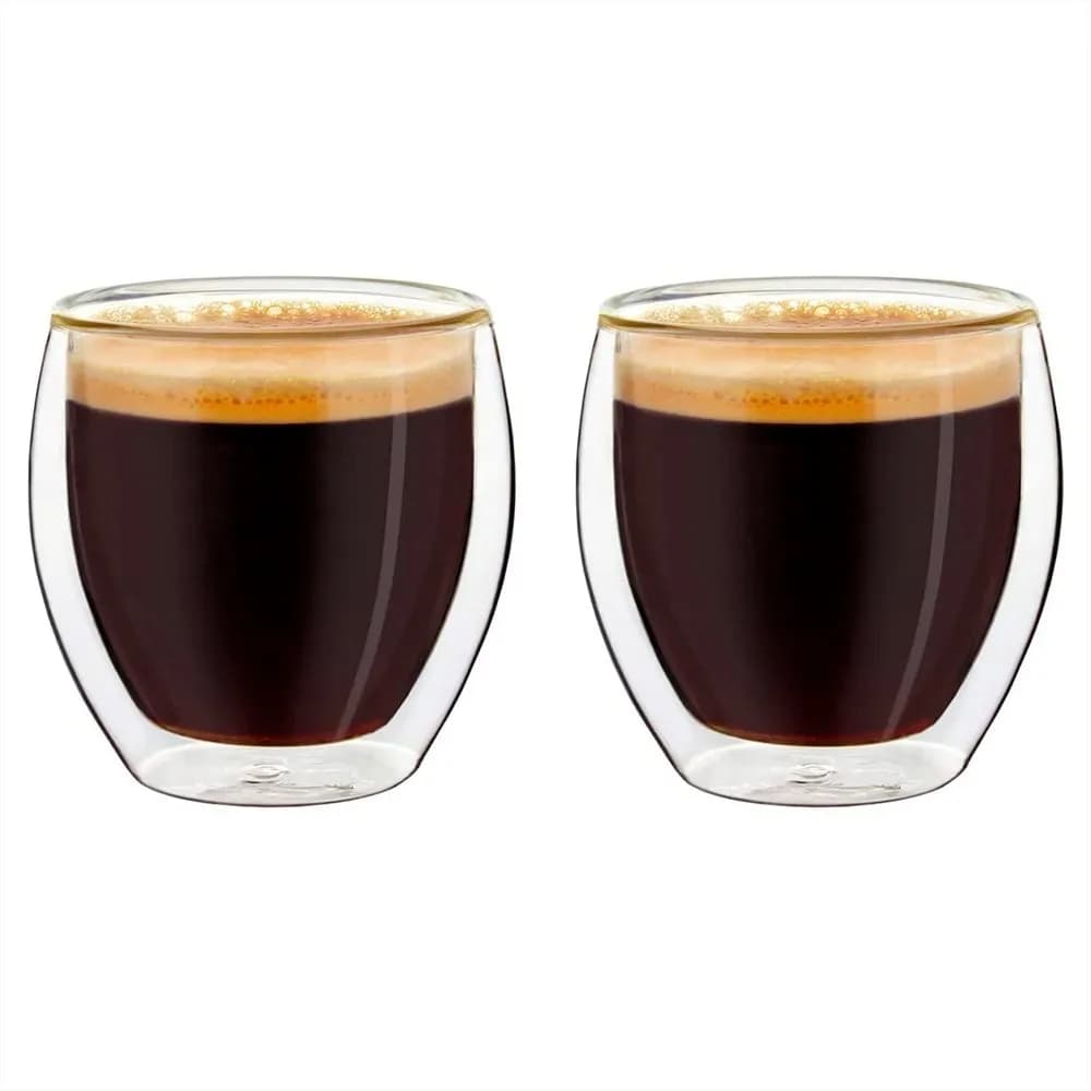 Vaso Doble Vidrio Termico Cafe 200 Ml X 2 Uni Grupo Dos — imagen 1 de 2