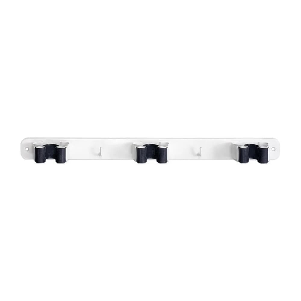 Soporte Para 3 Escobas Lampazo Pared Con Gancho — imagen 1 de 2