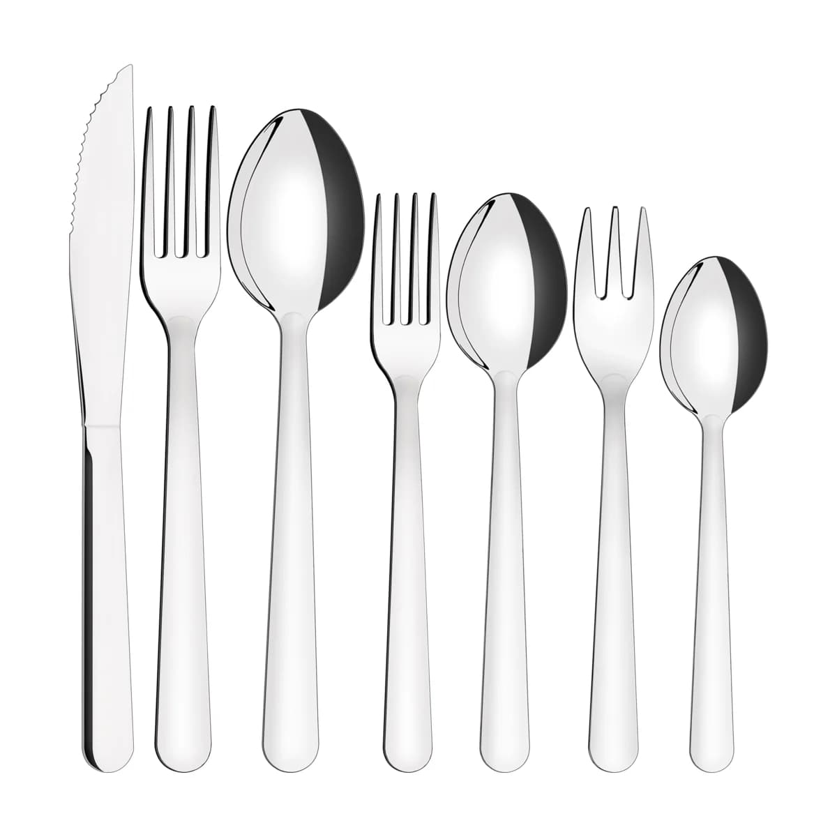 Juego De Cubiertos Tramontina Malibu Acero Inox 42 Piezas — imagen 3 de 4
