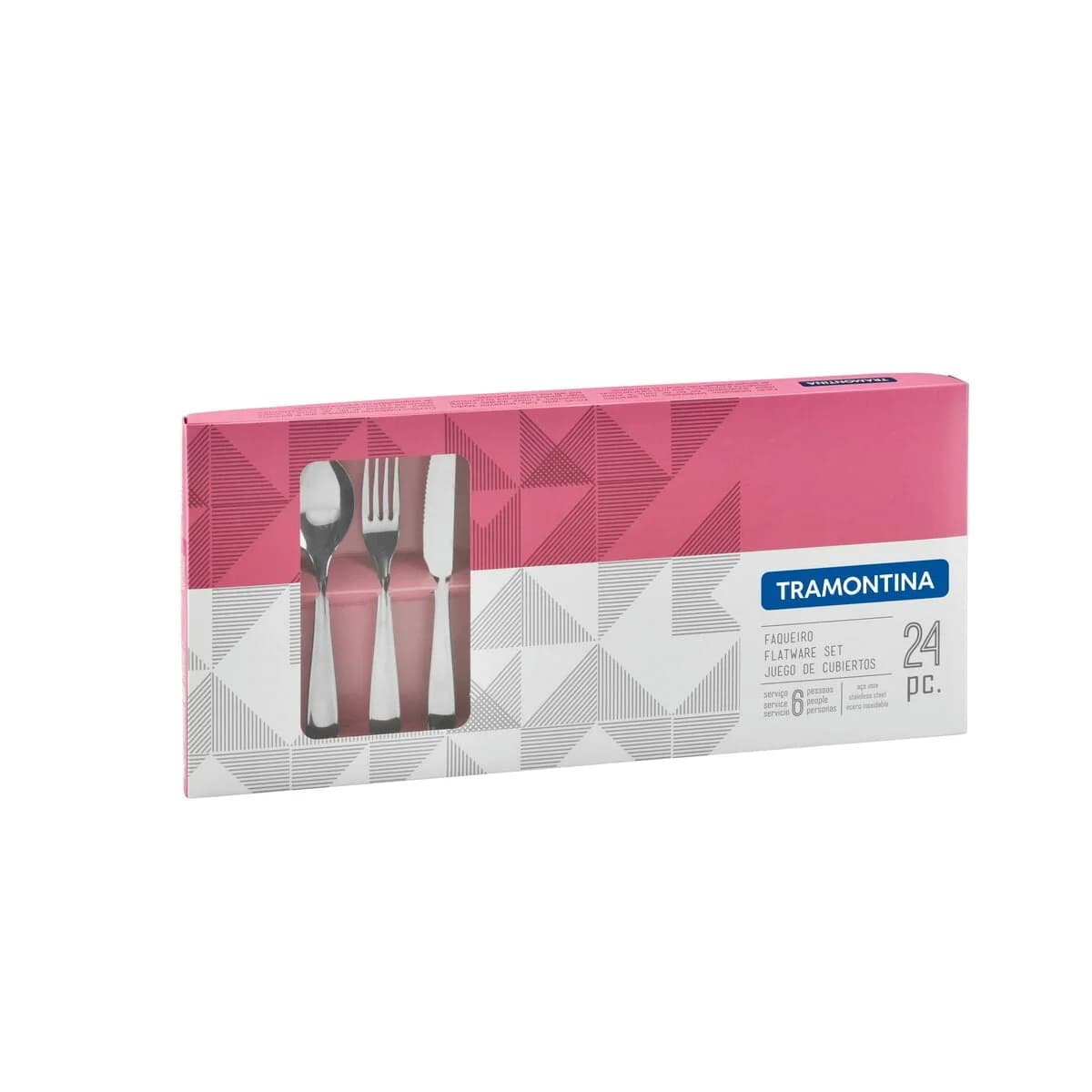 Juego De Cubiertos Tramontina Laguna Acero Inox 24 Piezas — miniatura 2