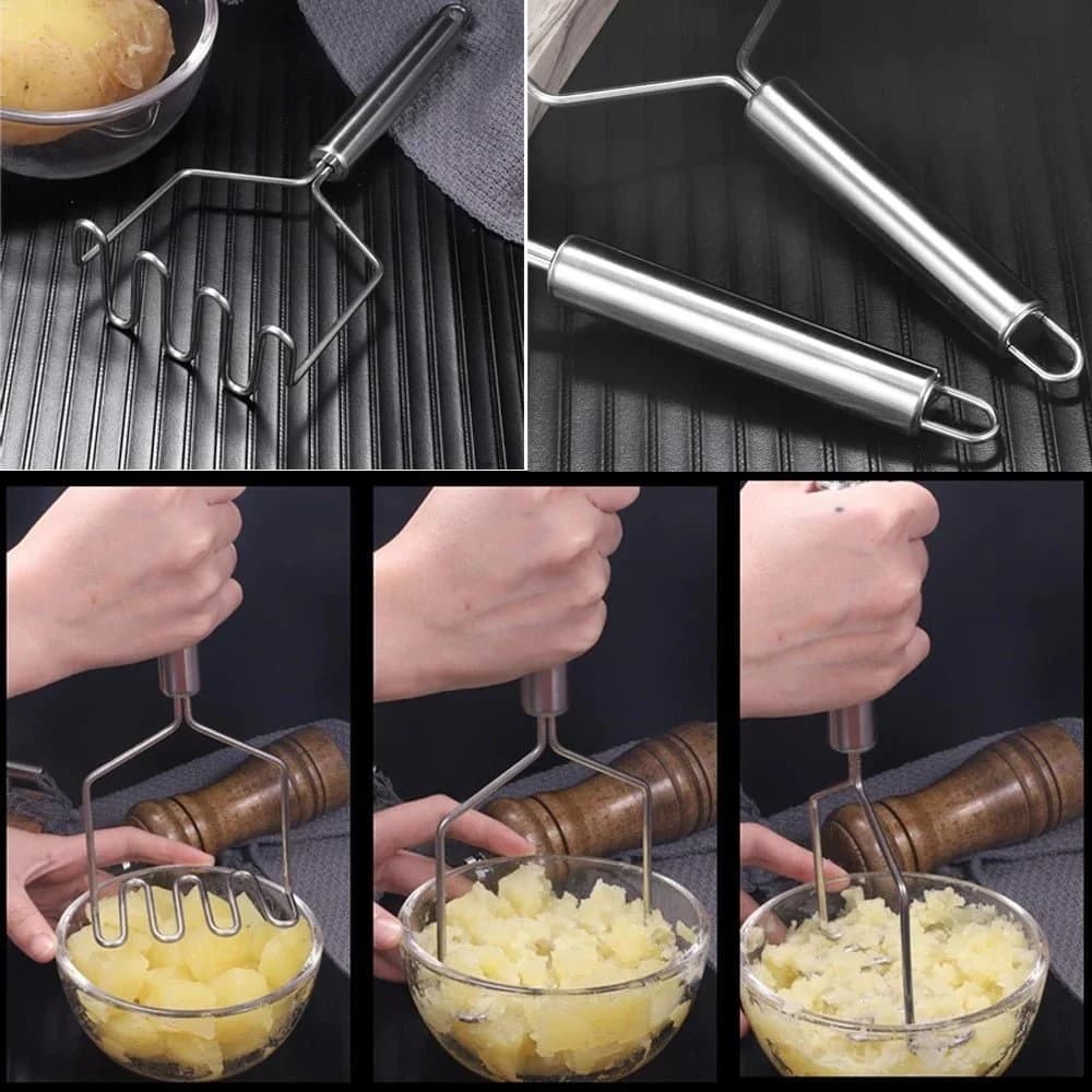 Puretera Pisa Papas Cocina Acero Inoxidable 27 Cm — imagen 3 de 4