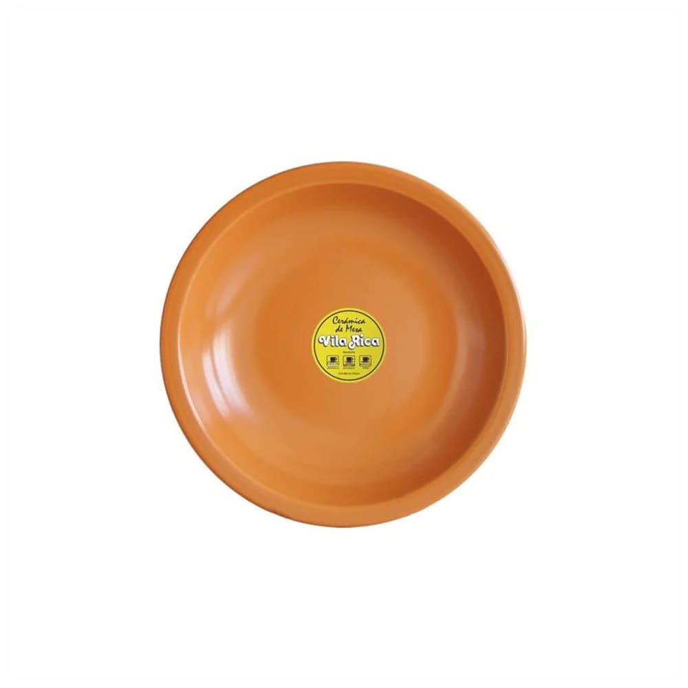 Plato Hondo Ceramica 22 Cm Vila Rica Terracota X 6 Unid. — imagen 2 de 2