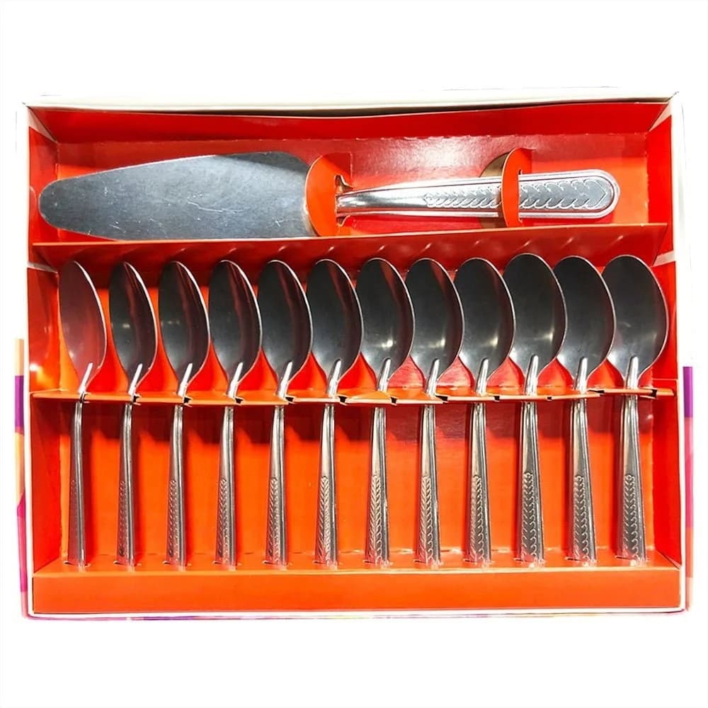 Juego Para Torta Postre Cuchara Pala 13 Piezas Grupo Dos — imagen 1 de 1