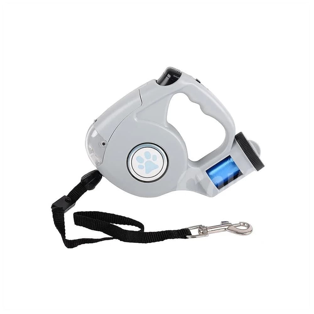 Correa Para Mascotas Con Luz Led Extensible Retractil 5 Mts — imagen 1 de 3