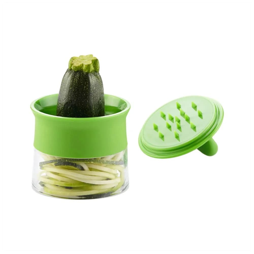 Espiralizador De Vegetales Manual Plastico Hoja Acero Inox — imagen 1 de 4