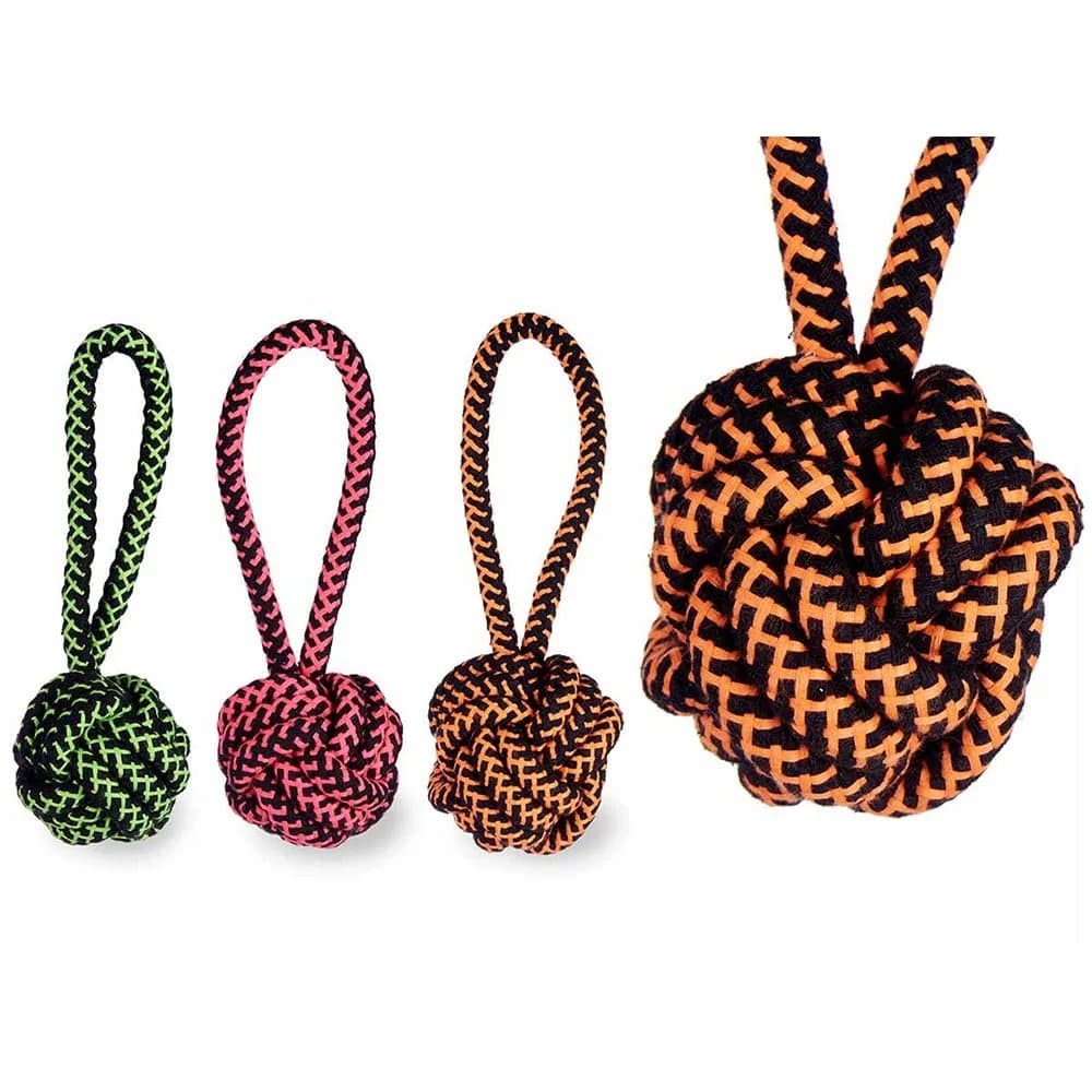 Juguetes Para Perro Pelota Cuerda Soga Mascota 37 X 7 — imagen 1 de 1