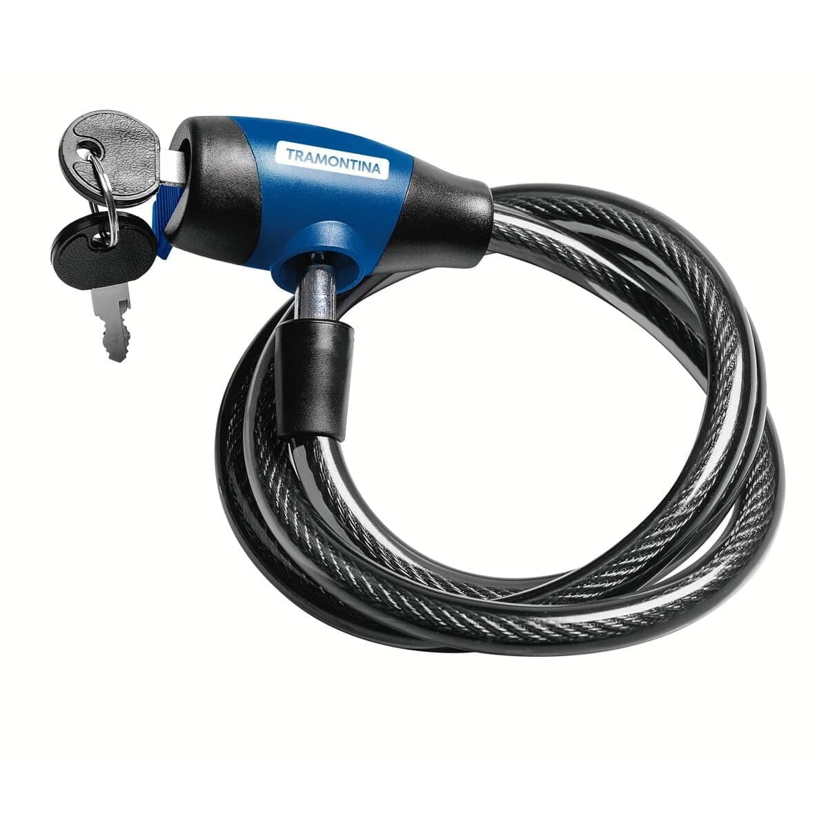 Candado Para Bicicleta Linga Tramontina Flexible 2 Llaves — miniatura 2