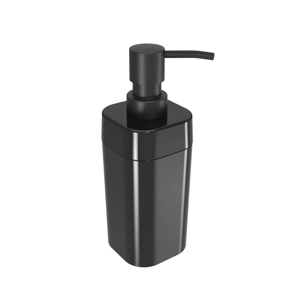 Dispensador De Jabon 290 Ml Plastico Negro Coza — imagen 1 de 1