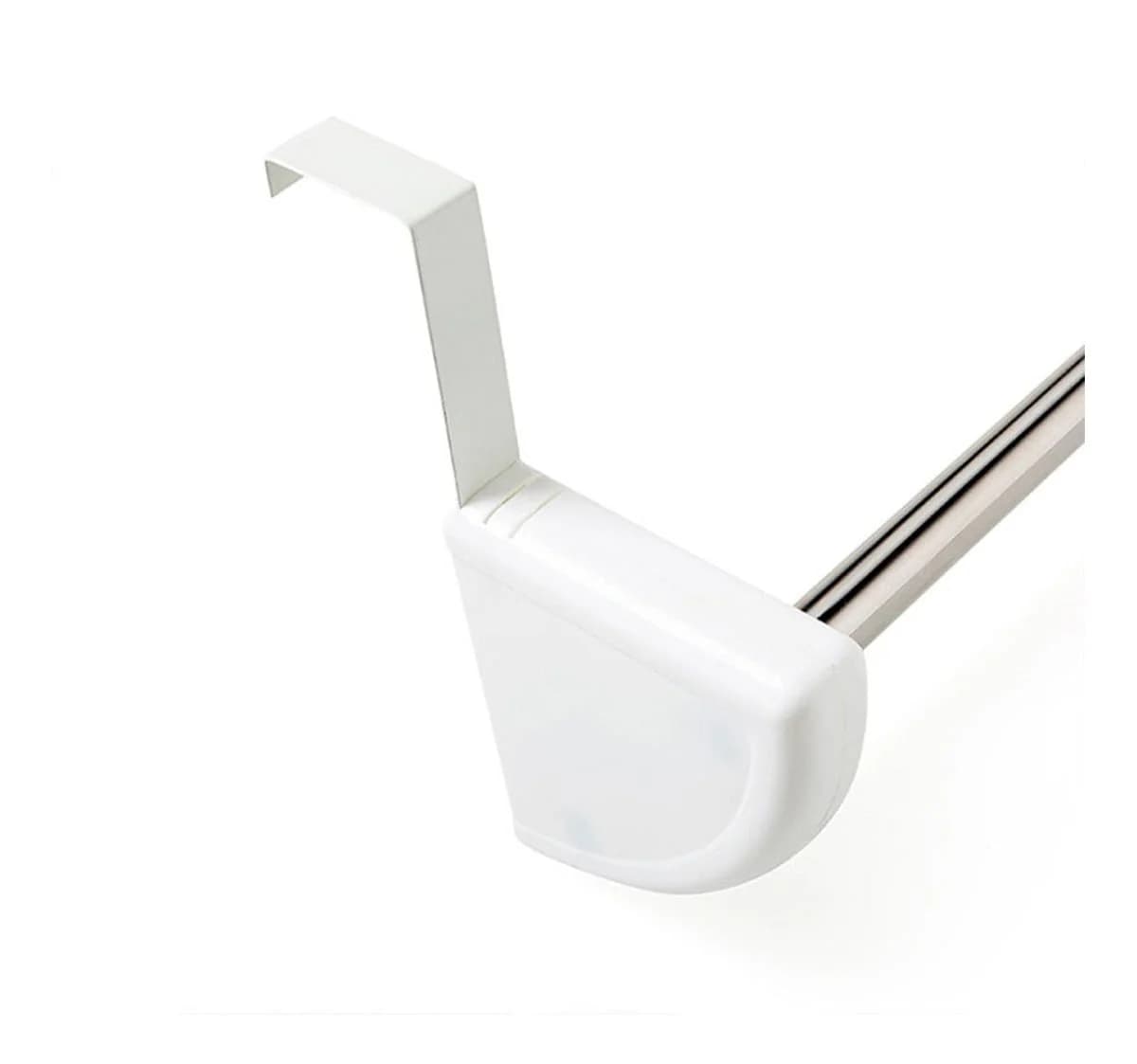 Perchero De Puerta 58 Cm Blanco 6 Ganchos Aluminio — miniatura 3
