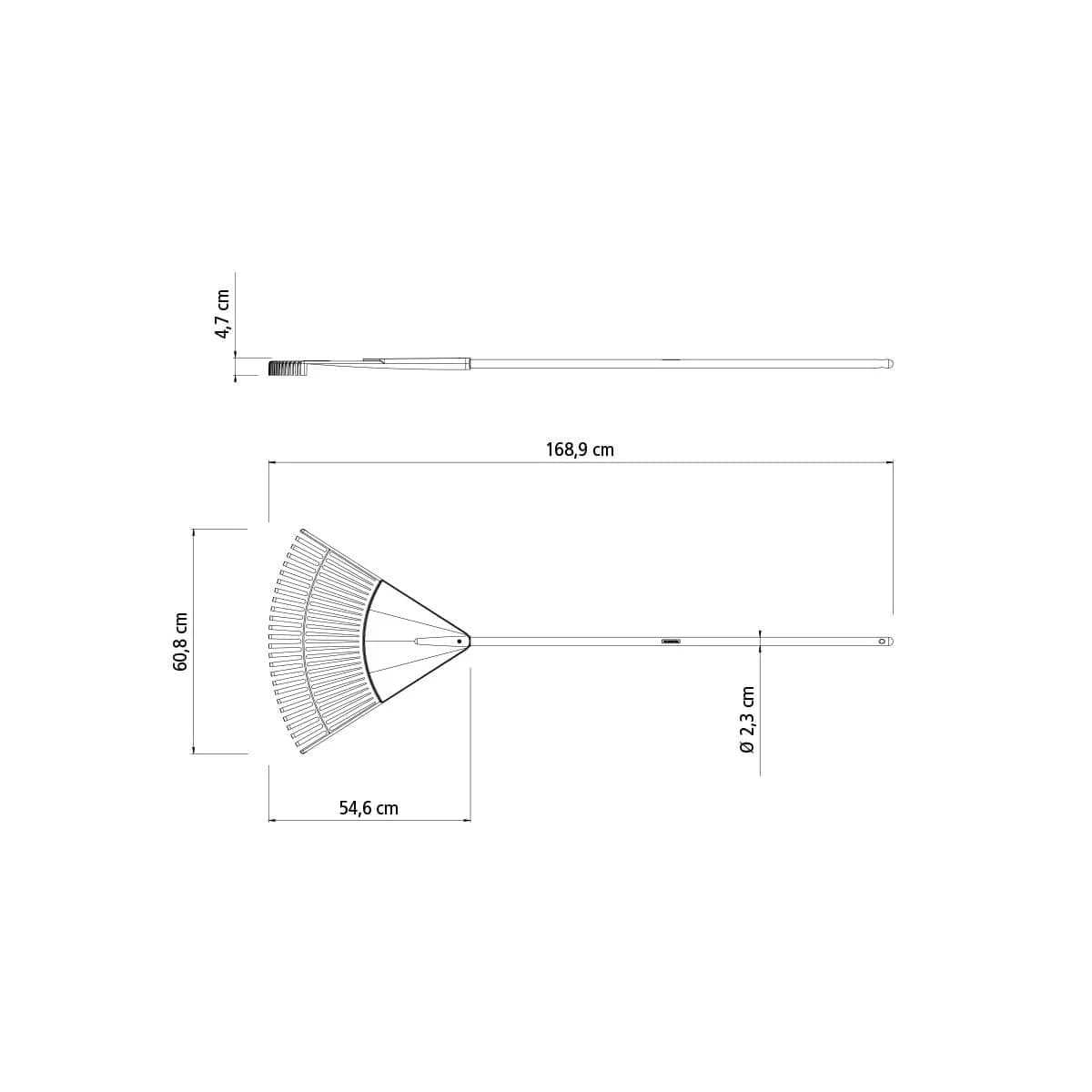 Escobilla Plastica Negra Tramontina 26 Dientes Mango Madera — miniatura 2