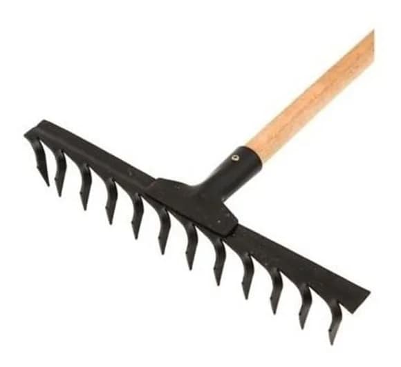 Rastrillo 14 Dientes Mango De Madera 120 Cm Tramontina — miniatura 2