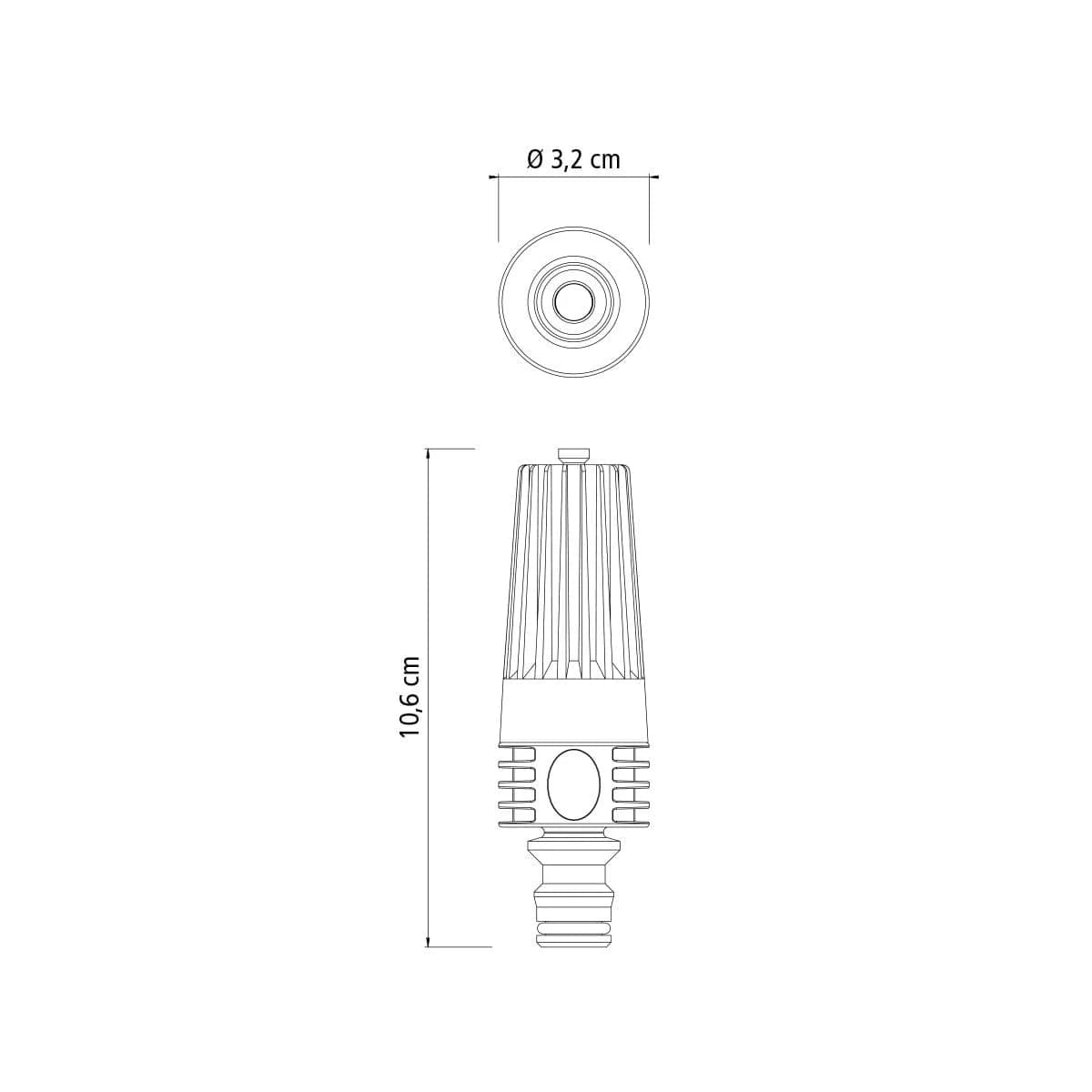 Boquilla Acople De Riego Regulable Plastico Para 1/2'' — miniatura 3