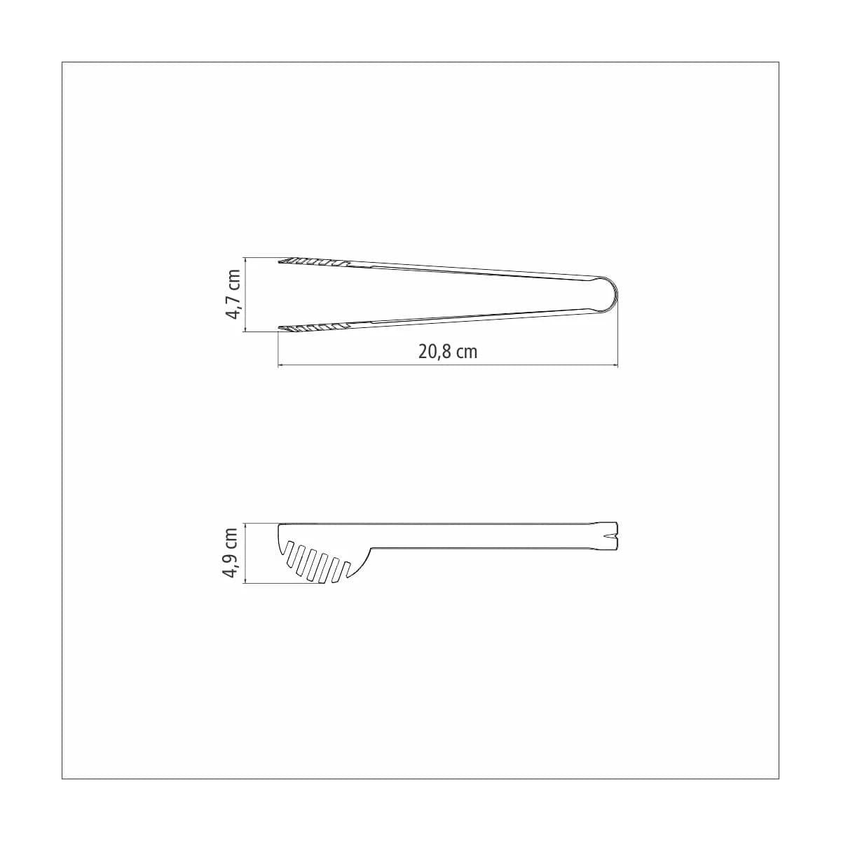 Pinza De Pasta Tramontina Utility Acero Inoxidable 21 Cm — miniatura 3