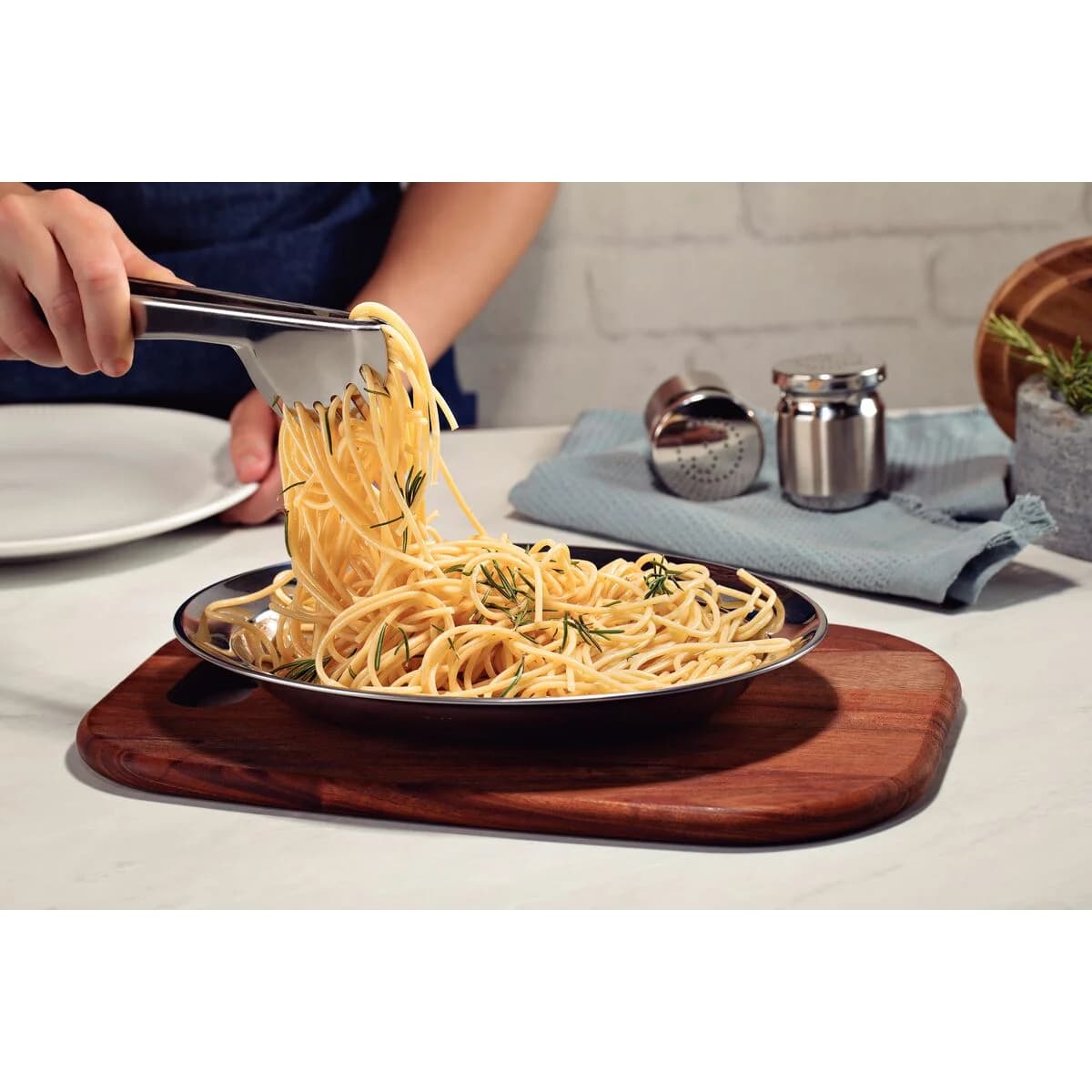 Pinza De Pasta Tramontina Utility Acero Inoxidable 21 Cm — miniatura 6