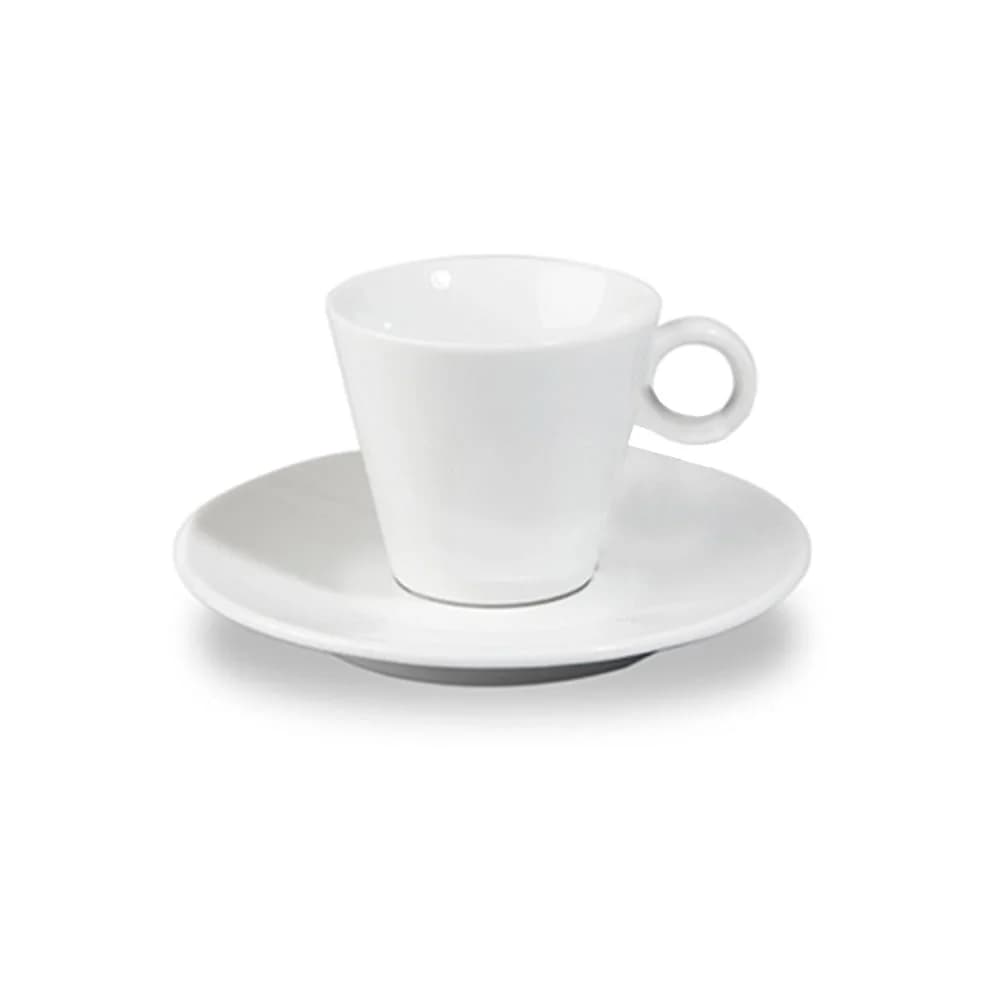 Taza De Cafe Espresso 100 Ml Ceramica Con Plato 12 Piezas — miniatura 2