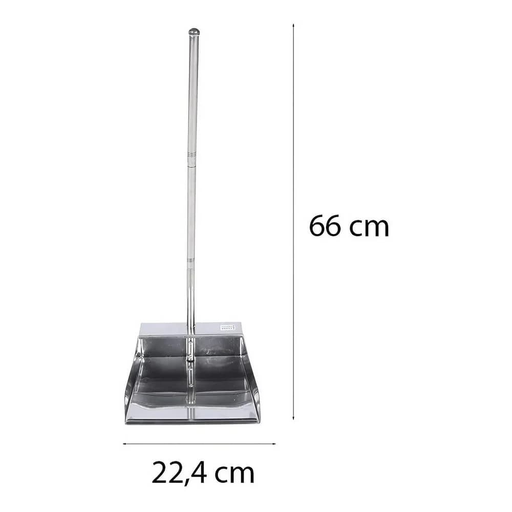 Pala Para Residuos Basura Mango Largo 66 Cm Acero Inoxidable — miniatura 3
