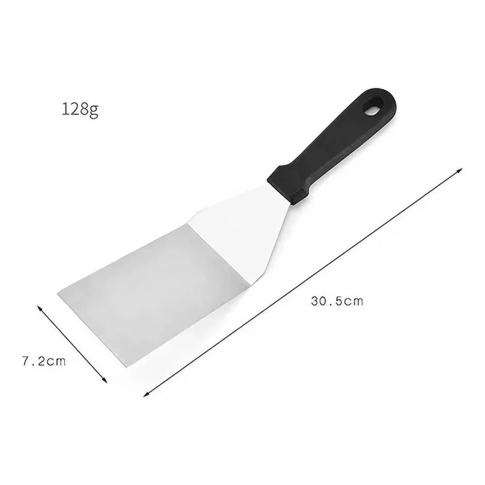Espatula Para Hamburguesa Cocina Plancha Acero Inoxidable — imagen 3 de 4