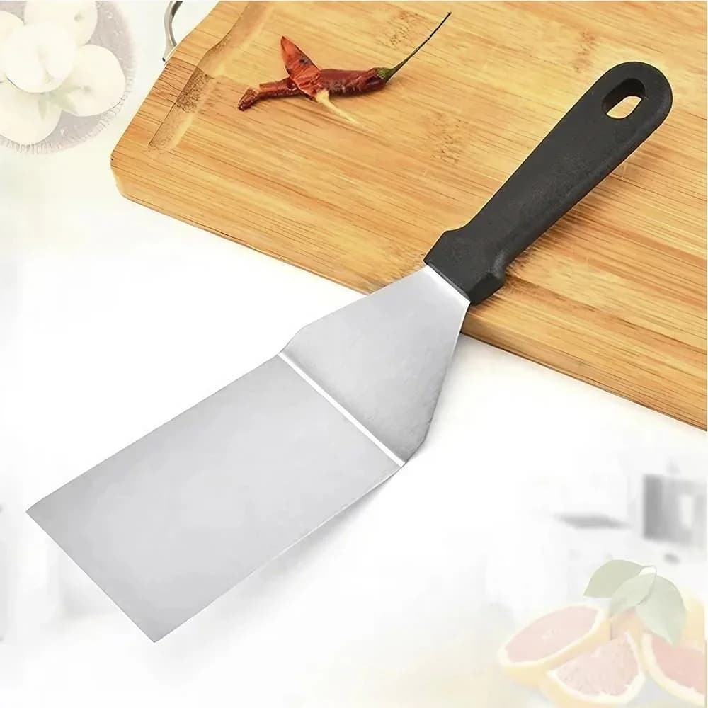 Espatula Para Hamburguesa Cocina Plancha Acero Inoxidable — imagen 4 de 4