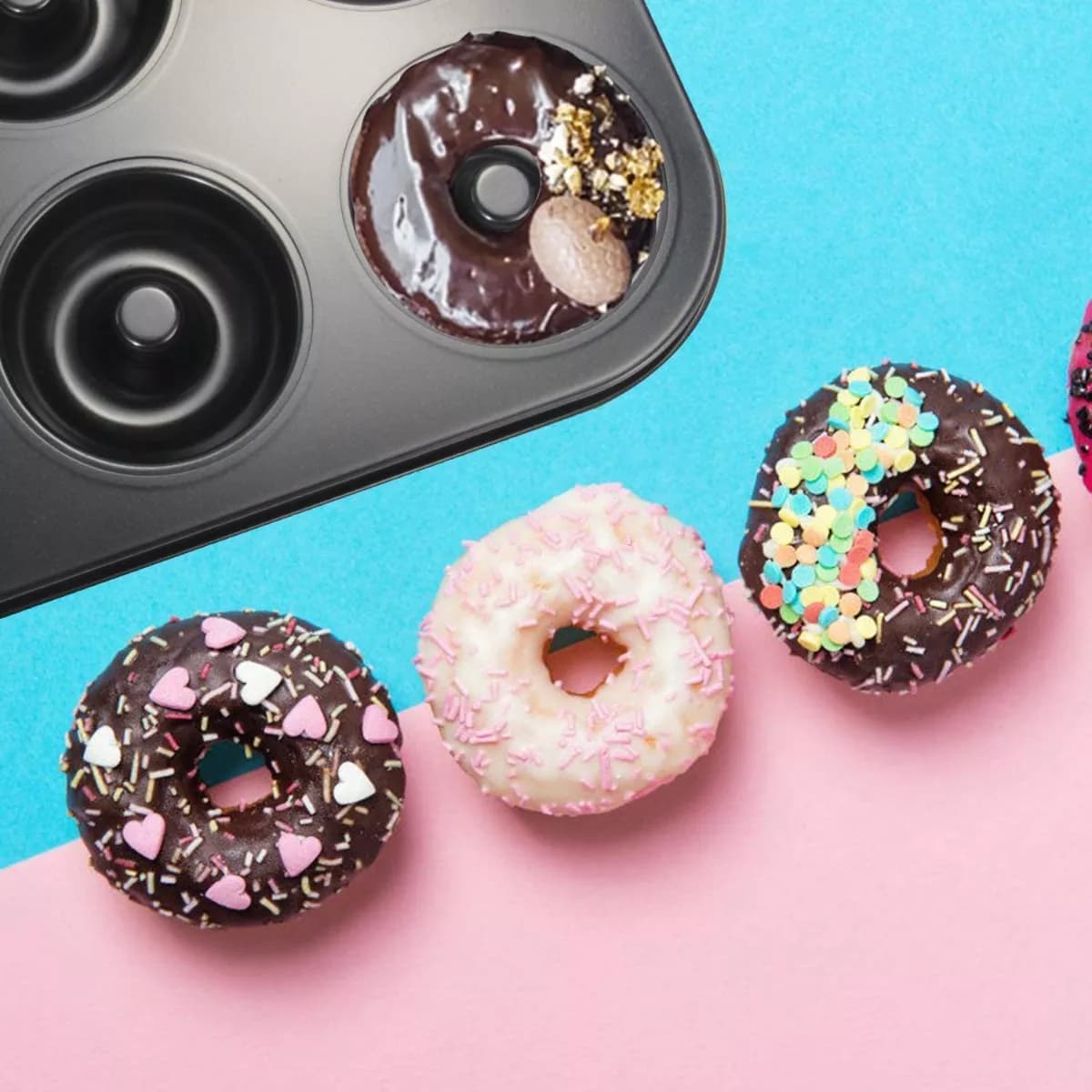 Molde De Donas X6 Teflon Antiadherente Asadera — miniatura 3