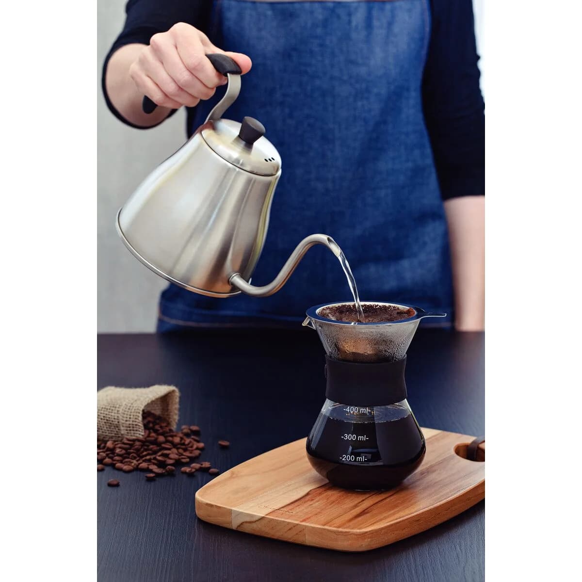 Cafetera Tramontina Con Colador Acero Inoxidable 400 Ml — miniatura 5