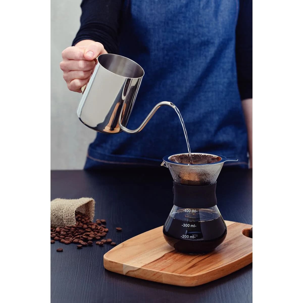 Cafetera Tramontina Con Colador Acero Inoxidable 400 Ml — miniatura 6