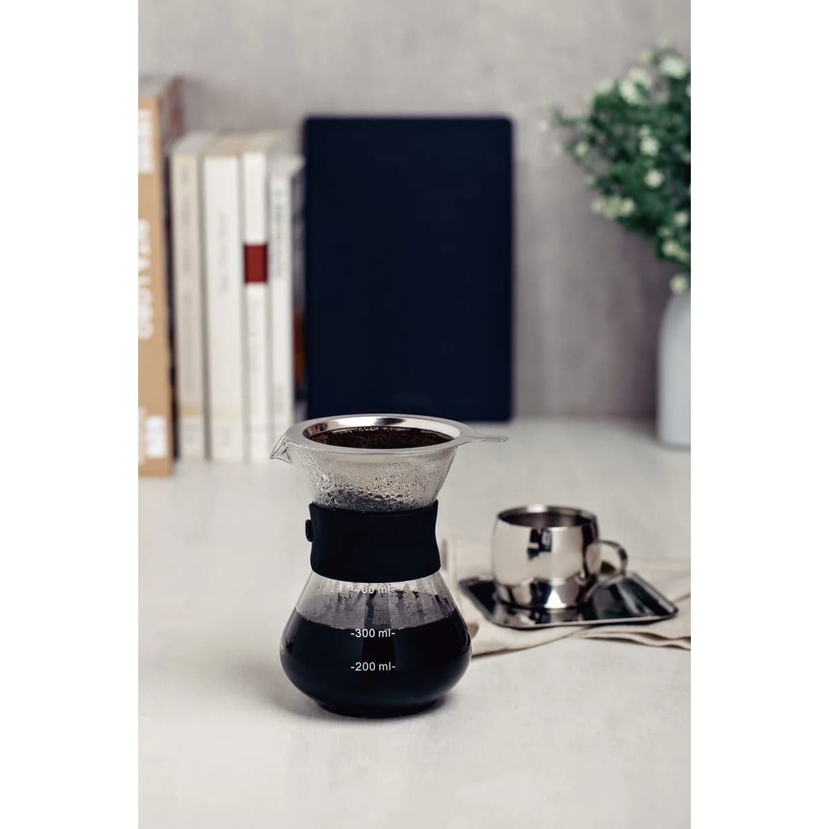 Cafetera Tramontina Con Colador Acero Inoxidable 400 Ml — miniatura 8