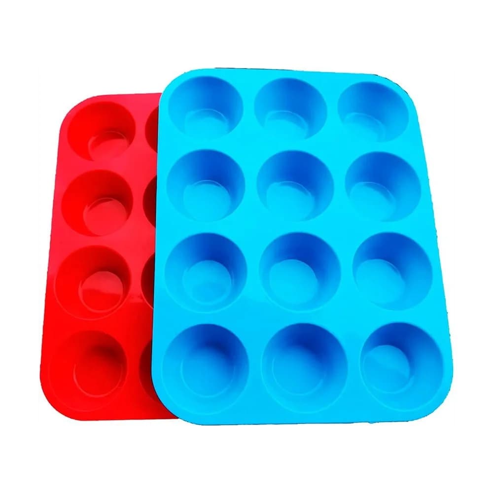 Molde De Silicona 12 Muffins 29 X 22 Cm Grupo Dos — imagen 1 de 3