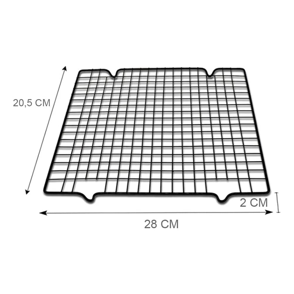 Rejilla Para Asadera 28 X 25,5 Cm Antiadherente Asar Hornear — miniatura 2