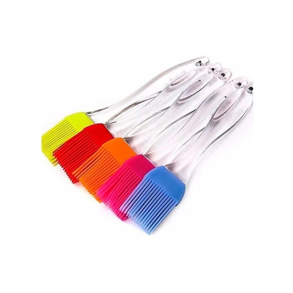Pincel De Silicona Cocina Reposteria Plastico 16 Cm Colores — miniatura 2