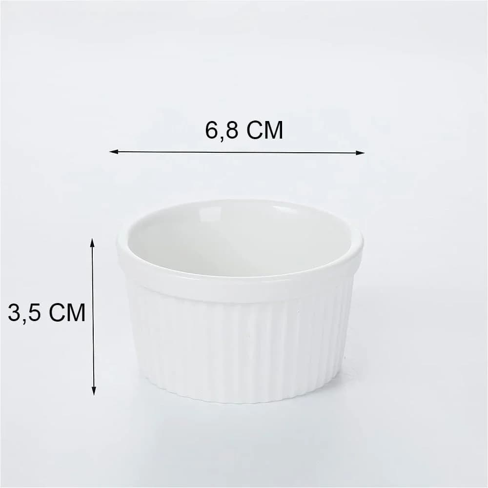 Dip Ceramica Ramekin Copetinero 6 Piezas 6,8 X 3,5 Cm — miniatura 3