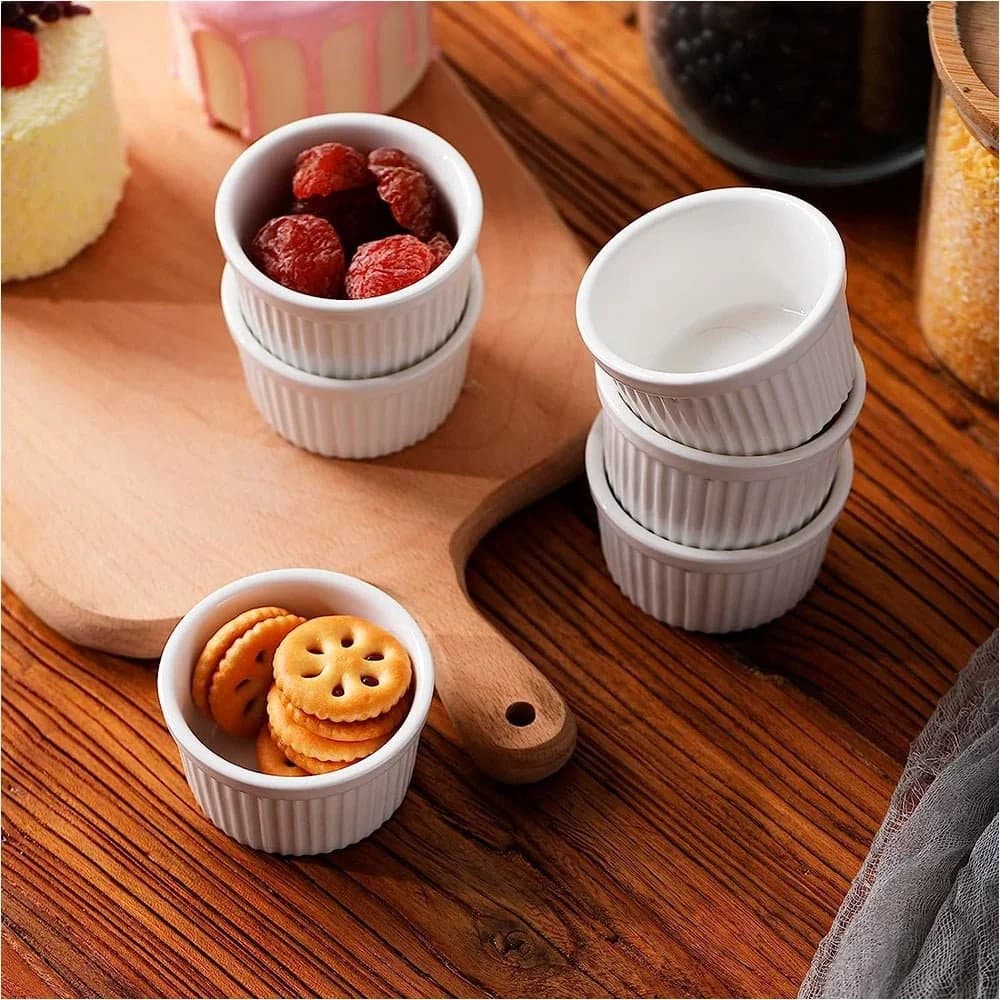 Dip Ceramica Ramekin Copetinero 6 Piezas 6,8 X 3,5 Cm — miniatura 5
