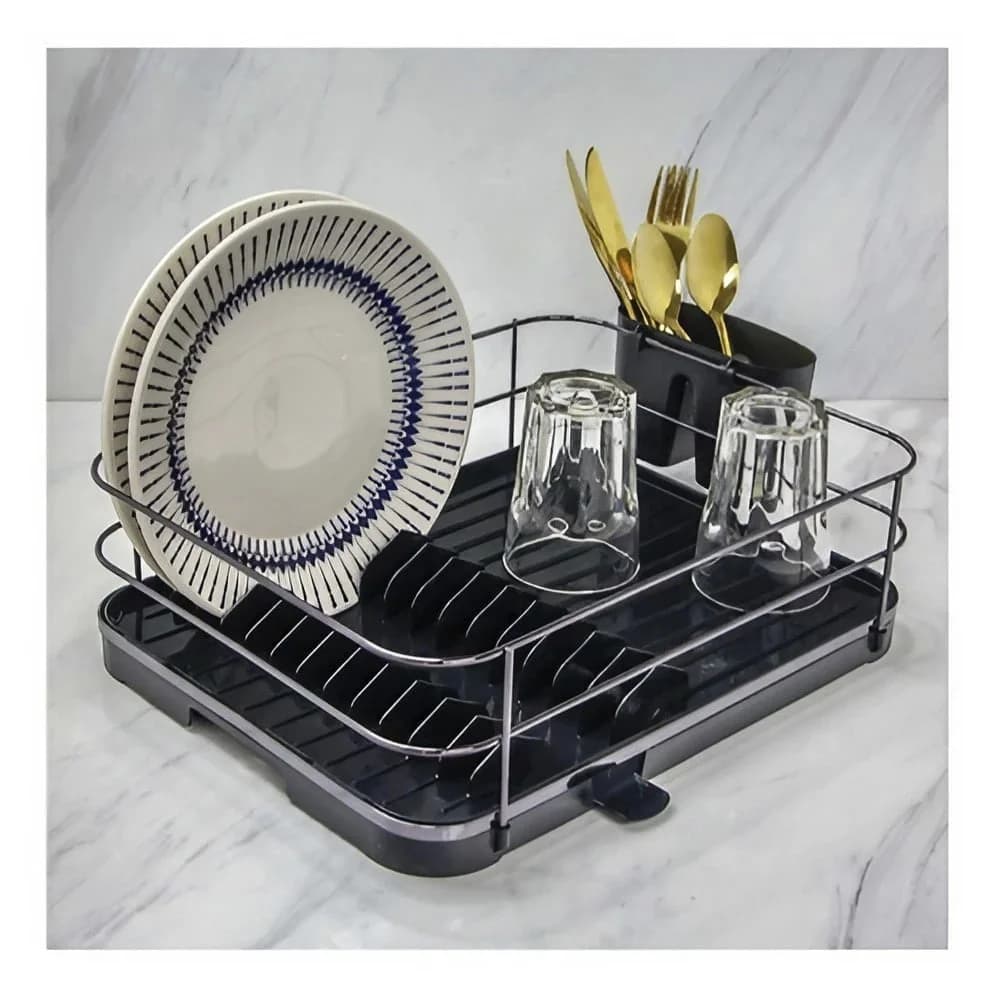 Escurridor De Platos Vajilla Vasos Con Bandeja Y Drenaje — imagen 4 de 4