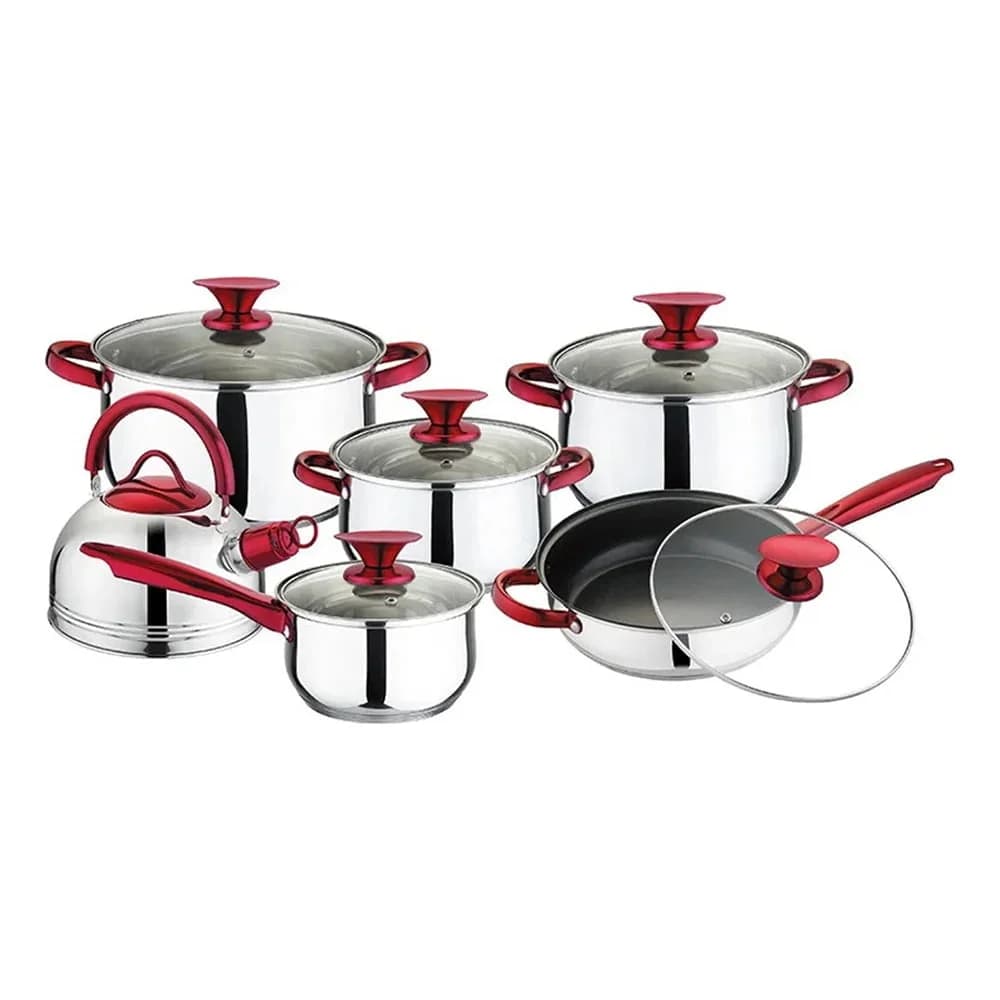 Juego De Ollas 12 Piezas Apta Induccion Caldera Acero Inox — imagen 1 de 2