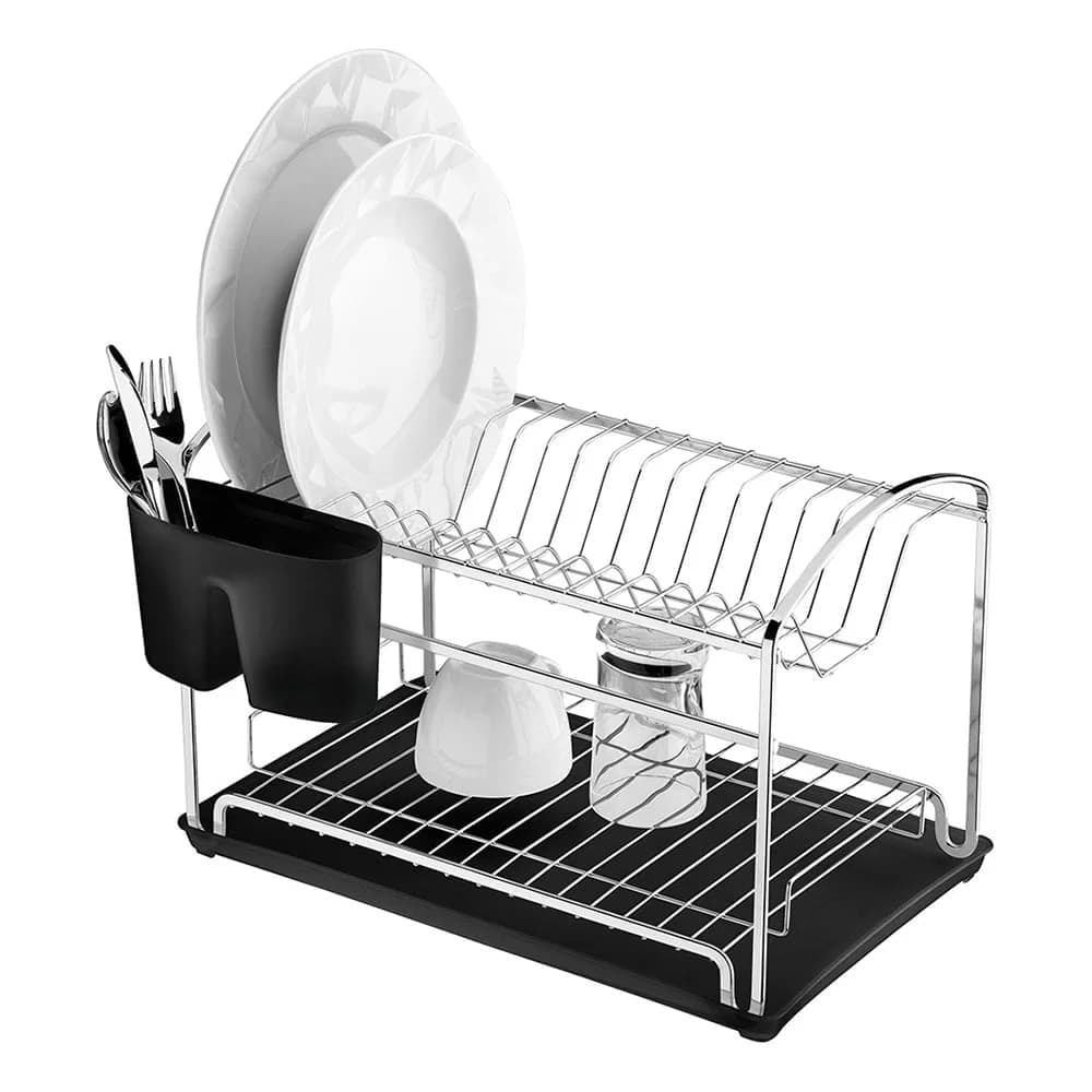 Escurridor De Vajilla 2 Niveles Platos Vasos Con Bandeja — imagen 1 de 1