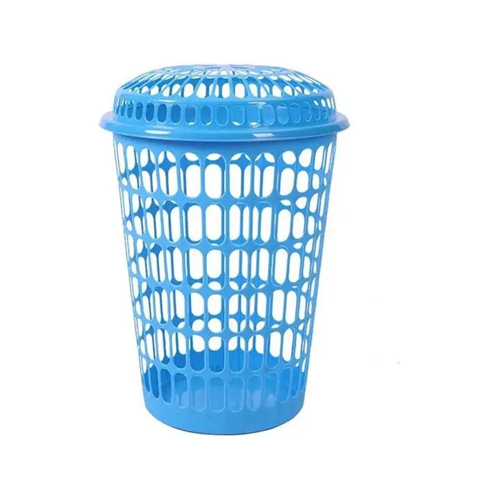 Canasto Cesto Para Ropa Con Tapa 60 L Plastico Grupo Dos — miniatura 2