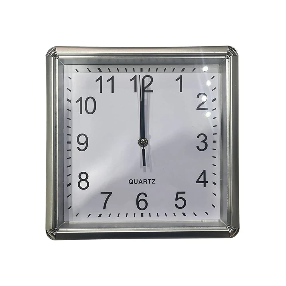 Reloj De Pared A Pila 25 Cm Cuadrado Cocina Comedor — imagen 1 de 1