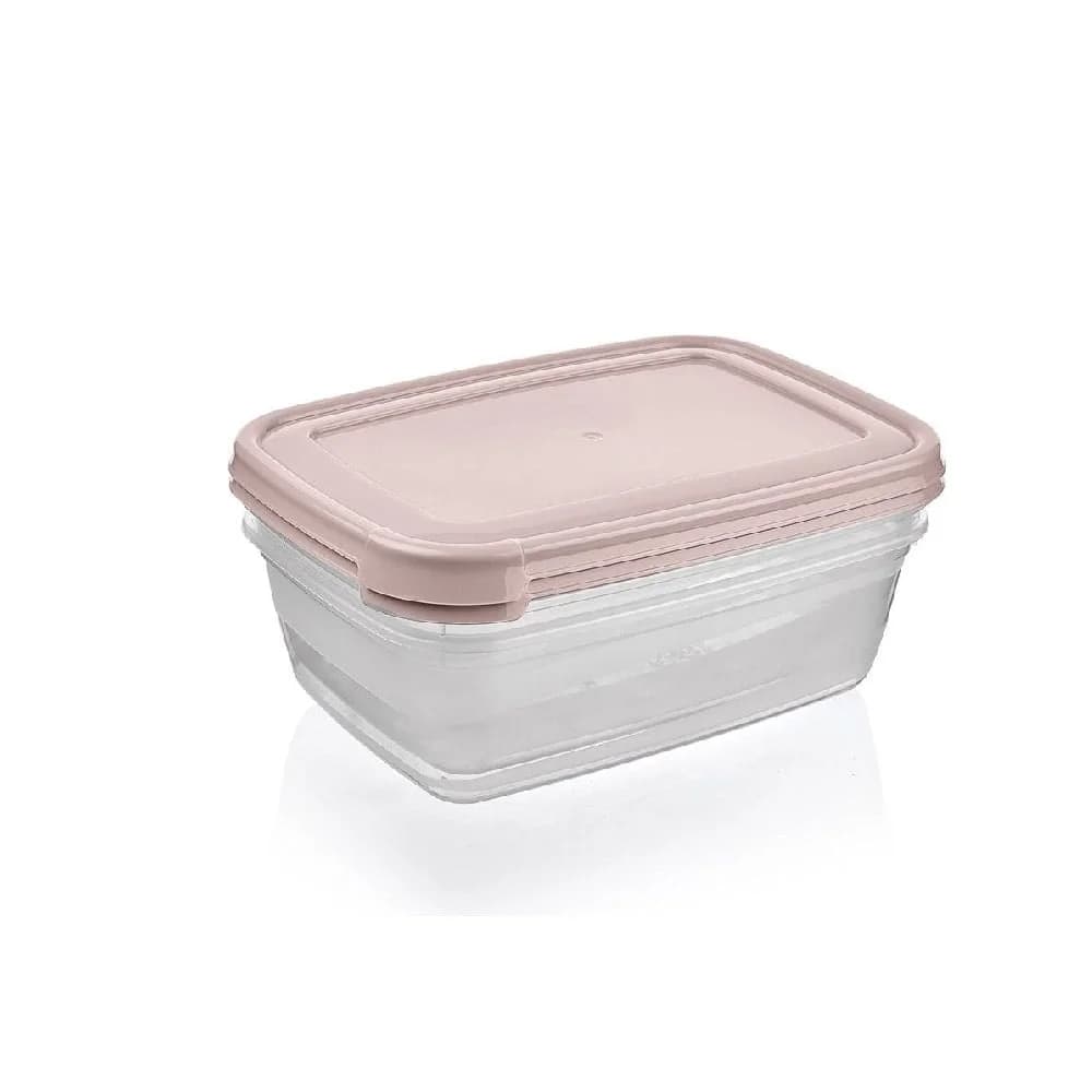 Set Tupper Pote Rectangular 2 Piezas Bpa Free 2000 Ml — imagen 2 de 3