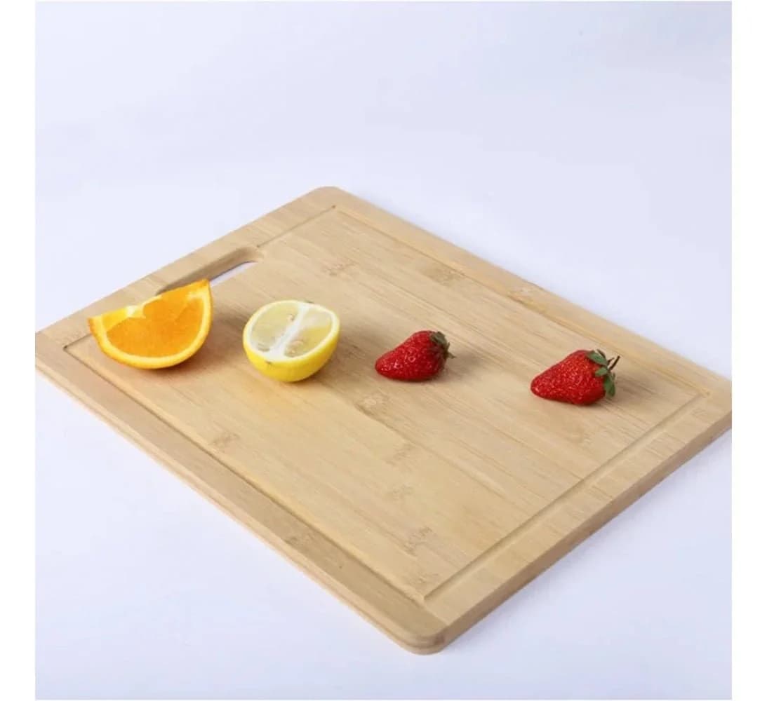 Tabla De Madera Bambu Cocina Para Picar Servir 36 Cm Asado — miniatura 2