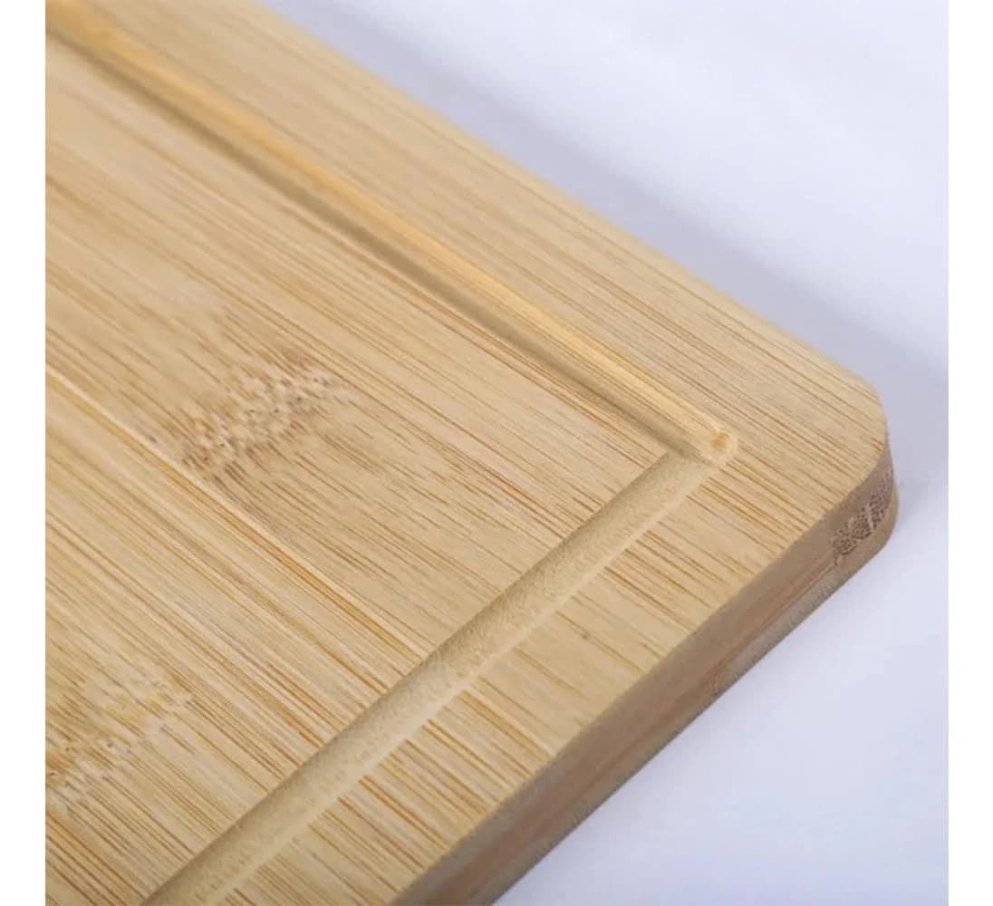 Tabla De Madera Bambu Cocina Para Picar Servir 36 Cm Asado — miniatura 3