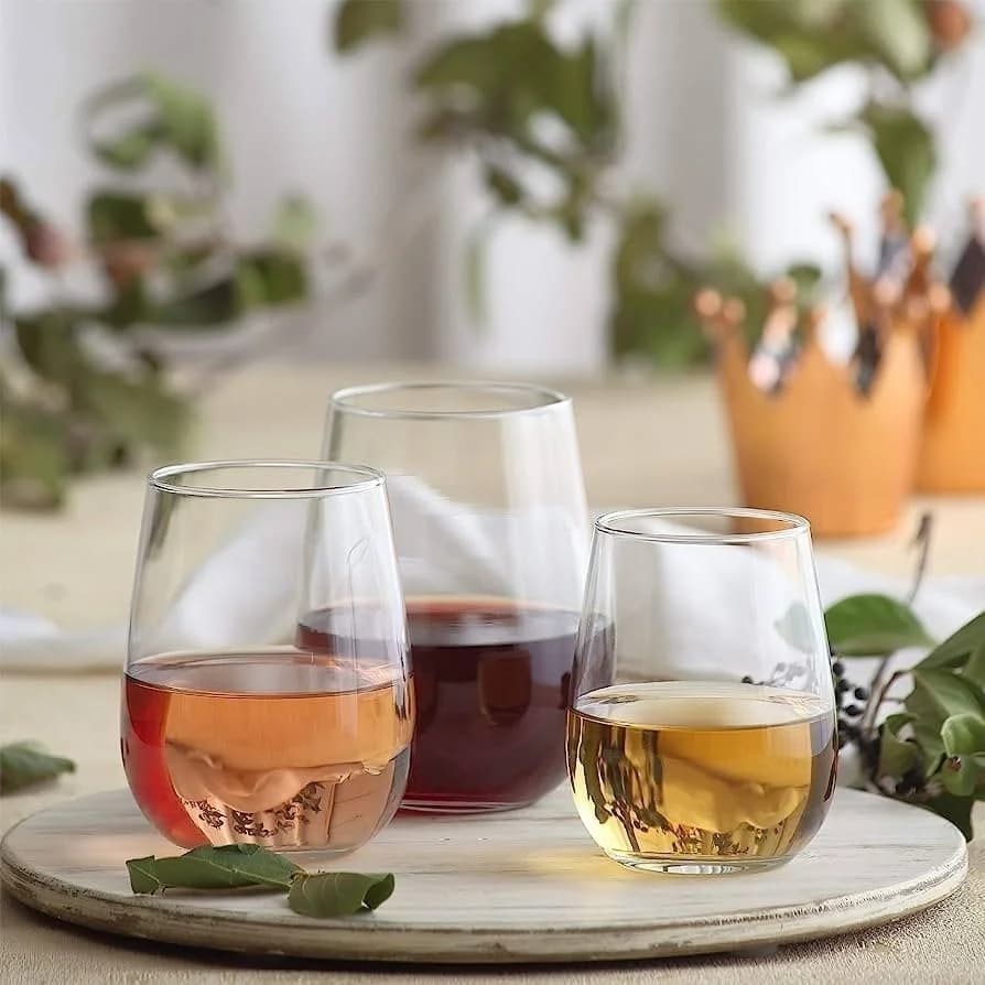 Vaso Vidrio De Vino Copa Sin Pie 475 Ml Gaia Lav X 6 Uni — miniatura 3