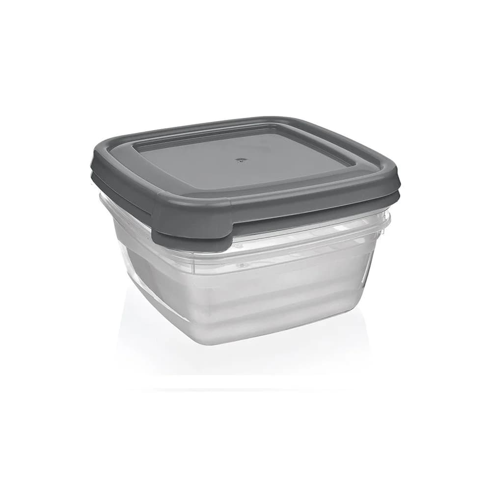 Set Tupper Pote Cuadrado 2 Piezas Bpa Free 1500 Ml — imagen 1 de 3