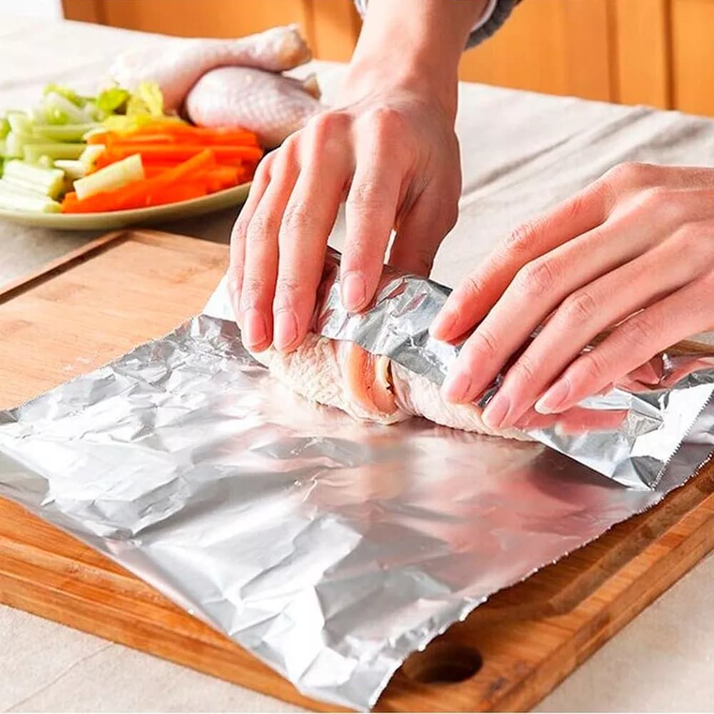 Papel De Aluminio Rollo Para Cocina Alimentos 15 M X 30 Cm — miniatura 3