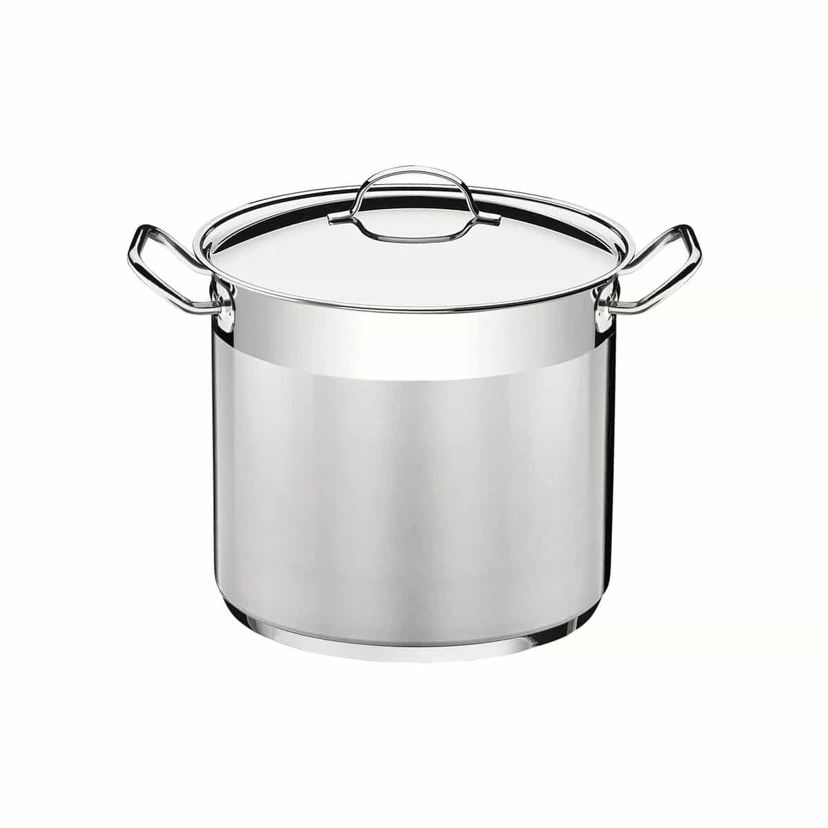 Olla alta Tramontina Professional de acero inoxidable triple fondo 28 cm 15.7 L para inducción