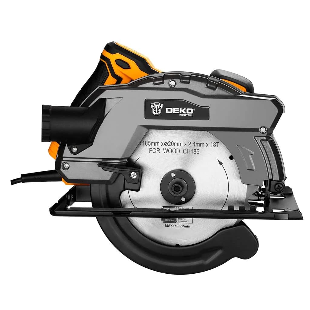 Sierra Circular 7 1/4 Deko Dkcs18g185 1600w Color Amarillo — miniatura 2