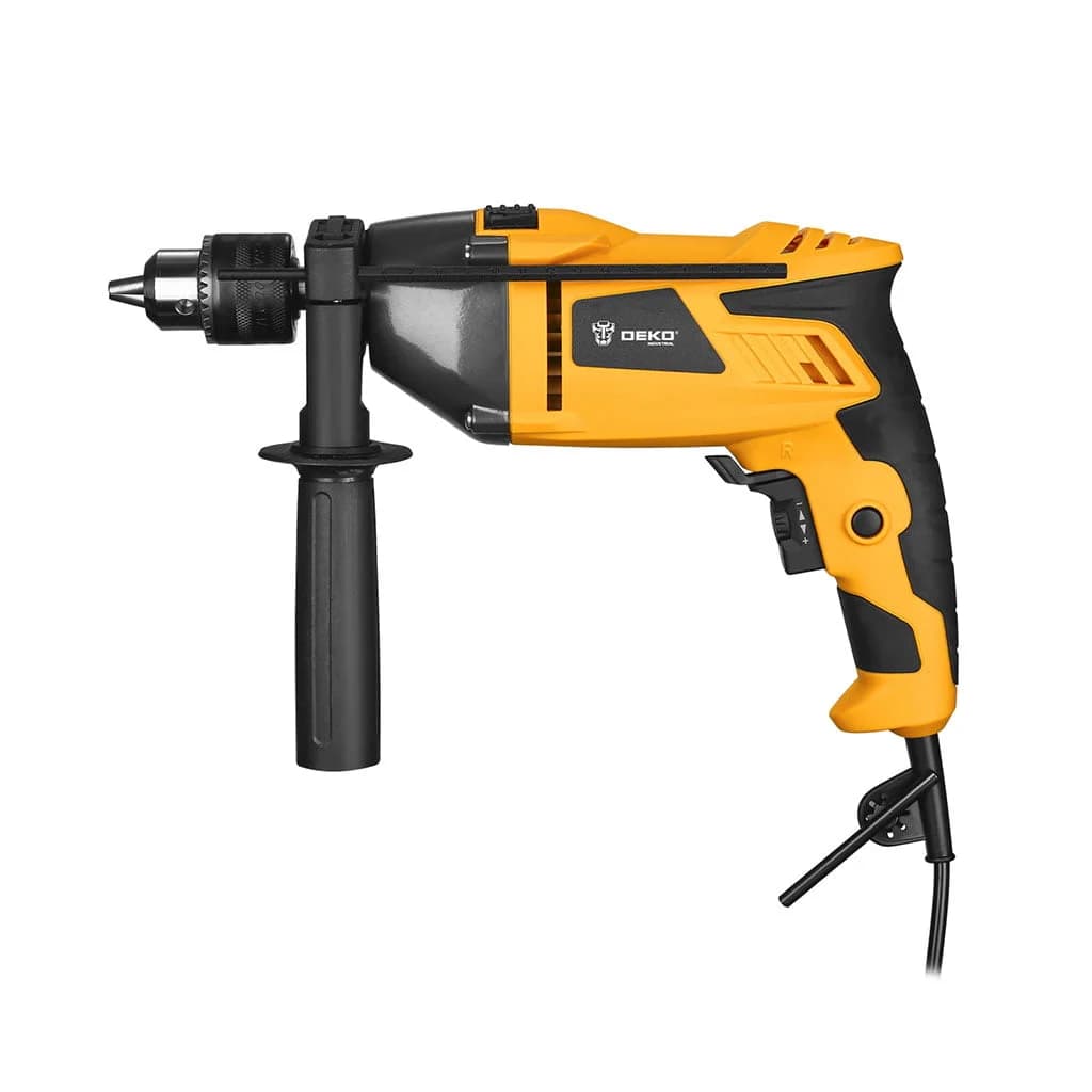 Taladro Con Percutor 13mm 1100w Deko Dkid13g110 Amarillo — miniatura 2