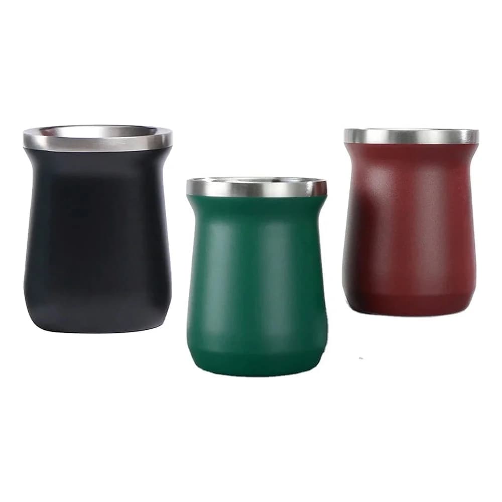 Mate De Acero Inoxidable Doble Pared 260 ml Color Mate — imagen 1 de 7